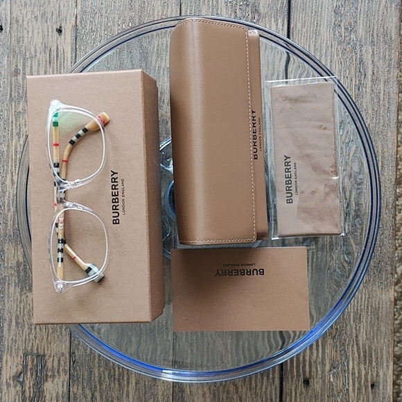 New Burberry Transparent Frame BE2371D - Picture 3 of 16